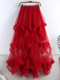 Women's Layered Tulle Maxi Skirt